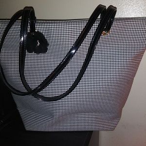 Large Lancome Promo Tote Black & White